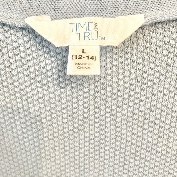 Time and Tru Women's Open Front Cardigan Sweater - Picture 5 of 6